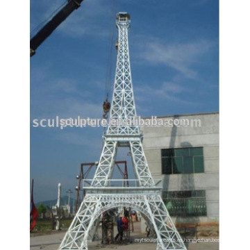 Gran Monumento Moderno De La Torre Eiffel Escultura De Metal Al Aire Libre